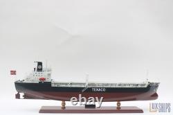 Texaco Stockholm 80cm Model Ship Detailed Wooden Oil Tanker Display