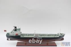Texaco Stockholm 80cm Model Ship Detailed Wooden Oil Tanker Display