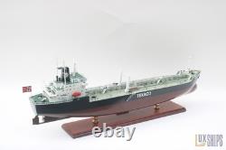 Texaco Stockholm 80cm Model Ship Detailed Wooden Oil Tanker Display