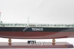 Texaco Stockholm 80cm Model Ship Detailed Wooden Oil Tanker Display Texaco Stockholm 80cm Model Ship Detailed Wooden Oil Tanker Display