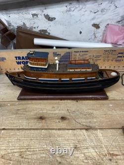 The Baltimore Tugboat Large Wooden Ship Model With Brass Fittings