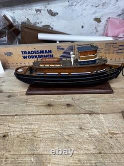 The Baltimore Tugboat Large Wooden Ship Model With Brass Fittings