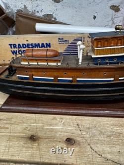 The Baltimore Tugboat Large Wooden Ship Model With Brass Fittings