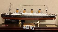 Titanic Wood Ship Model Franklin Mint Limited Edition 622/1000