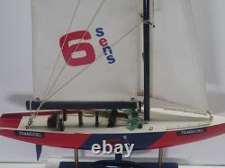 Transiciel Racing Boat Yacht Sens 6 Wooden Model 22 Height