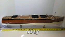 Triple Cockpit Model Wooden Boat AS183