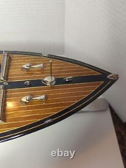 Triple Cockpit Model Wooden Boat AS183