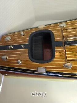 Triple Cockpit Model Wooden Boat AS183