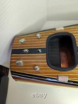 Triple Cockpit Model Wooden Boat AS183