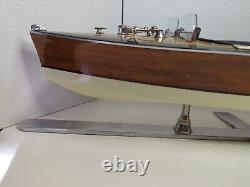 Triple Cockpit Model Wooden Boat AS183