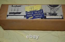 True Scale Ship Models Tug Boat #1081 14'' Wooden Model Kit Vintage