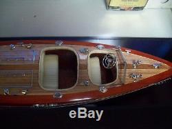 Typhoon Speed Boat 38 Handmade Wooden Model Boat