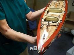 Typhoon Speed Boat 38 Handmade Wooden Model Boat