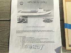 USCG 40 foot utility ship boat 1/12 scale RC model wood kit