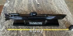 USSHalibut SSGN 587 Spy Boat Submarine Mahoghany Wood Model -BIG 20
