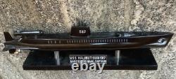 USSHalibut SSGN 587 Spy Boat Submarine Mahoghany Wood Model -BIG 20