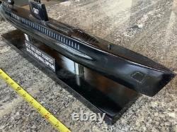 USSHalibut SSGN 587 Spy Boat Submarine Mahoghany Wood Model -BIG 20
