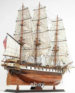 USS Constellation Frigate Tall Ship 38 Wood Model Sailboat Assembled