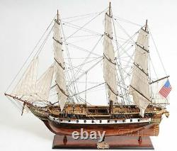 USS Constellation Frigate Tall Ship 38 Wood Model Sailboat Assembled