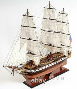 USS Constellation Frigate Tall Ship 38 Wood Model Sailboat Assembled