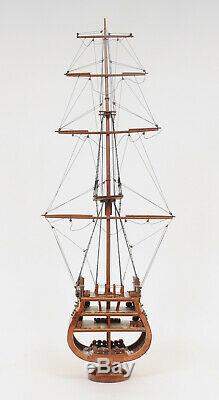 USS Constitution Cross Section Tall Ship 34 Built Wood Model Boat Assembled