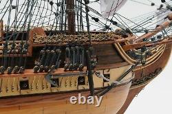 USS Constitution Large 38 SHIP MODEL & DISPLAY CASE Set Wood Old Ironsides Gift
