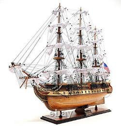 USS Constitution Old Ironsides Wooden Tall Ship Model 38 Sailboat Boat Model