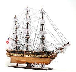 USS Constitution Old Ironsides Wooden Tall Ship Model 38 Sailboat Boat Model