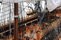 USS Constitution Old Ironsides Wooden Tall Ship Model 38 Sailboat Boat Model