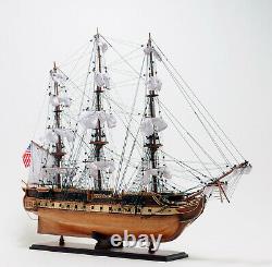 USS Constitution Old Ironsides Wooden Tall Ship Model 38 Sailboat Built Boat