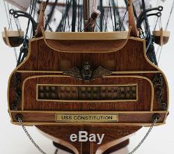 USS Constitution Old Ironsides Wooden Tall Ship Model 38 Sailboat Built Boat