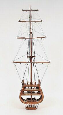 USS Constitution Tall SHIP CROSS SECTION 34 Wood Model Nautical Decor Display