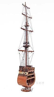 USS Constitution Tall SHIP CROSS SECTION 34 Wood Model Nautical Decor Display