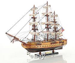 USS Constitution Wooden Tall Ship Model 22 Old Ironsides Fully Assembled Boat