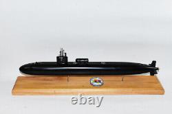 USS Dallas SSN-700 Black Hull with Dry Dock Flt I Submarine Model