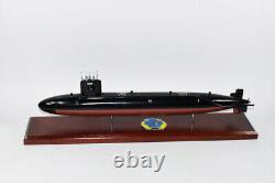 USS Gurnard SSN-662 Submarine Model, US Navy, Scale Model, Mahogany, Sturgeon
