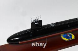 USS Gurnard SSN-662 Submarine Model, US Navy, Scale Model, Mahogany, Sturgeon