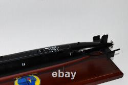 USS Gurnard SSN-662 Submarine Model, US Navy, Scale Model, Mahogany, Sturgeon