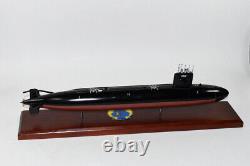 USS Gurnard SSN-662 Submarine Model, US Navy, Scale Model, Mahogany, Sturgeon