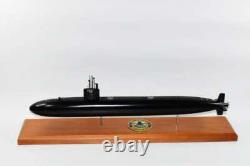 USS Louisville SSN-724 FLT II Submarine Model, Navy, Mahogany, 20 inch, LA Class