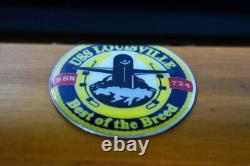 USS Louisville SSN-724 FLT II Submarine Model, Navy, Mahogany, 20 inch, LA Class