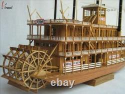USS MISSISSIPPI 1870 1100 540mm 21 Steamboat Wood Model Kit