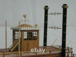USS MISSISSIPPI 1870 1100 540mm 21 Steamboat Wood Model Kit