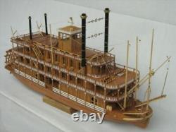 USS MISSISSIPPI 1870 1100 540mm 21 Steamboat Wood Model Kit