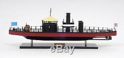 USS Monitor Civil War Ironclad US Navy Warship 25 Wood Model Boat Assembled