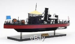 USS Monitor Civil War Ironclad US Navy Warship 25 Wood Model Boat Assembled