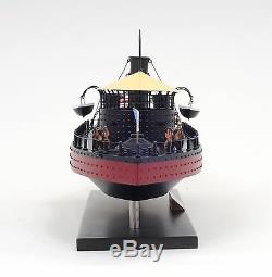USS Monitor Civil War Ironclad US Navy Warship 25 Wood Model Boat Assembled