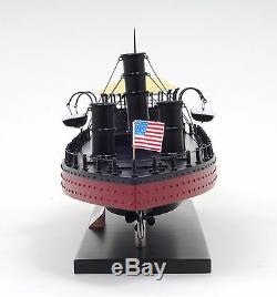 USS Monitor Civil War Ironclad US Navy Warship 25 Wood Model Boat Assembled