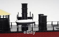 USS Monitor Civil War Ironclad US Navy Warship 25 Wood Model Boat Assembled