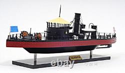 USS Monitor Civil War Ironclad Wooden Ship Scale Model 24 US Navy Warship Boat